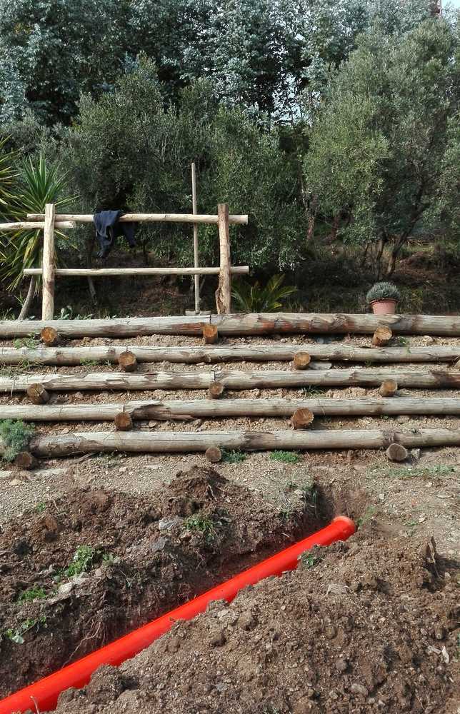 Sistemazione dello scarico delle acque dalla Terrazza Spagna