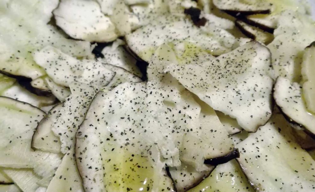 porcino crudo carpaccio