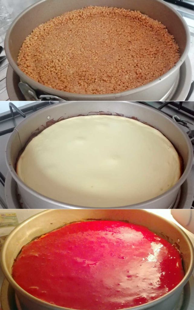 cheesecake fasi